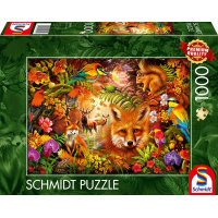 SCHMIDT Puzzle Kvety, srsť a perie 1000 dielikov
