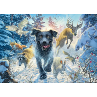 SCHMIDT Puzzle Labrador v snehu 1000 dielikov
