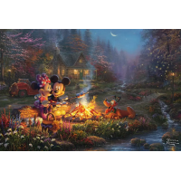 SCHMIDT Puzzle Mickey a Minnie: Romantika pri ohni 200 dielikov