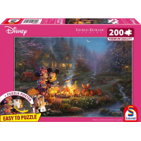 SCHMIDT Puzzle Mickey a Minnie: Romantika pri ohni 200 dielikov