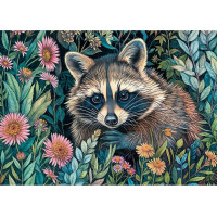 CHERRY PAZZI Puzzle Mýval v kvetoch 1000 dielikov