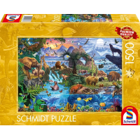SCHMIDT Puzzle Panoráma sveta zvierat 1500 dielikov