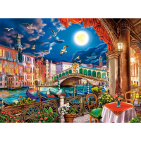 CASTORLAND Puzzle Romantický večer v Benátkach 2000 dielikov