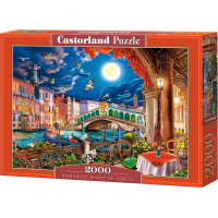 CASTORLAND Puzzle Romantický večer v Benátkach 2000 dielikov
