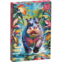 CHERRY PAZZI Puzzle Šťastný hroch 500 dielikov