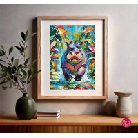 CHERRY PAZZI Puzzle Šťastný hroch 500 dielikov