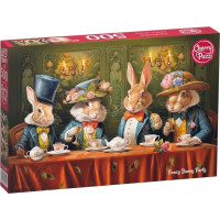 CHERRY PAZZI Puzzle Zajačie čajový večierok 500 dielikov
