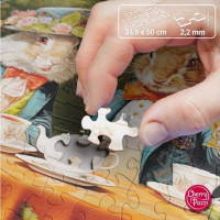 CHERRY PAZZI Puzzle Zajačie čajový večierok 500 dielikov