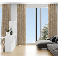 Dekoračný záves LOOM Natural - 140x280 cm - hnedý