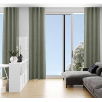 Dekoračný záves LOOM Natural - 140x280 cm - zelený
