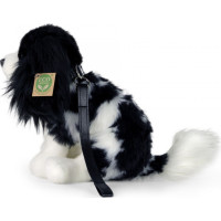 Rappa Plyšový pes Kavalier s vodítkom 27 cm ECO-FRIENDLY