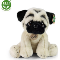 Rappa Plyšový pes mops 30 cm ECO-FRIENDLY