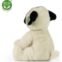Rappa Plyšový pes mops 30 cm ECO-FRIENDLY