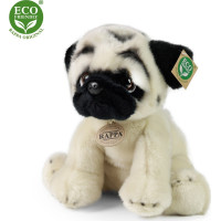 Rappa Plyšový pes mops 30 cm ECO-FRIENDLY