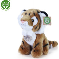 Rappa Plyšový tiger sediaci 18 cm ECO-FRIENDLY