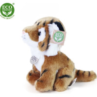 Rappa Plyšový tiger sediaci 18 cm ECO-FRIENDLY