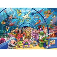 JUMBO Puzzle WASGIJ 43: Hrátky v akváriu 1000 dielikov