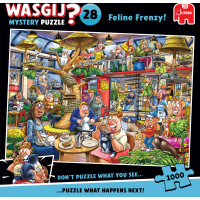 JUMBO Puzzle WASGIJ Mystery 28: Mačacie šialenstvo 1000 dielikov