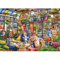 JUMBO Puzzle WASGIJ Mystery 28: Mačacie šialenstvo 1000 dielikov