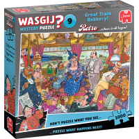 JUMBO Puzzle WASGIJ Mystery 9: Veľká vlaková lúpež 1000 dielikov