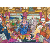 JUMBO Puzzle WASGIJ Mystery 9: Veľká vlaková lúpež 1000 dielikov
