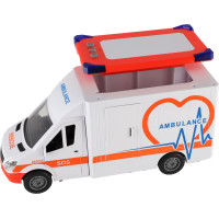 TEDDIES Auto ambulancia 28cm na spätné natiahnutie