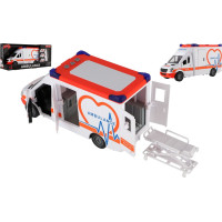 TEDDIES Auto ambulancia 28cm na spätné natiahnutie