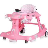 CHIPOLINO Chodítko interaktívne Airplane 3v1 Pink