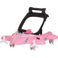 CHIPOLINO Chodítko interaktívne Airplane 3v1 Pink