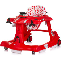CHIPOLINO Chodítko interaktívne Airplane 3v1 Red