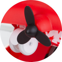 CHIPOLINO Chodítko interaktívne Airplane 3v1 Red