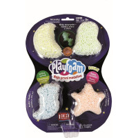 Guľôčková modelína PlayFoam: Sada 1+1 (4 farebné+4 svietiace)