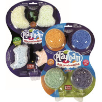 Guľôčková modelína PlayFoam: Sada 1+1 (4 farebné+4 svietiace)