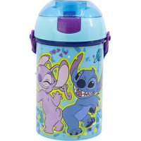 STOR Fľaša na pitie s popruhom Stitch 450 ml