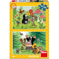 DINO Puzzle Krtko a oslava 2x48 dielikov