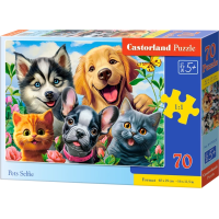 CASTORLAND Puzzle Zvieracie selfie 70 dielikov