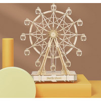 ROBOTIME Rolife 3D drevené puzzle Ruský bicykel (hracia skrinka) 278 dielikov
