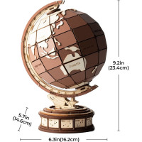 ROBOTIME Rolife 3D drevené puzzle Globus 277 dielikov