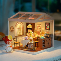 ROBOTIME Rolife DIY House: Čajovňa Sladké dúšky s LED osvetlením 154 dielikov