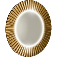 Sapho PRIDE okrúhle zrkadlo s LED osvetlením v ráme ø 90cm, bronz PD954