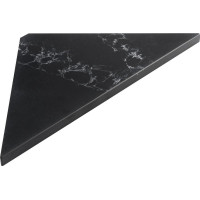 Sapho ABELINE rohová polica rockstone 250x250mm, black attica AE250-0598