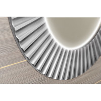 Sapho PRIDE okrúhle zrkadlo s LED osvetlením v ráme ø 90cm, strieborná PD952