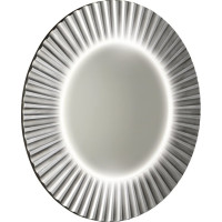 Sapho PRIDE okrúhle zrkadlo s LED osvetlením v ráme ø 90cm, strieborná PD952