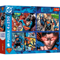 TREFL Puzzle Odvaha Supermana 4x250 dielikov