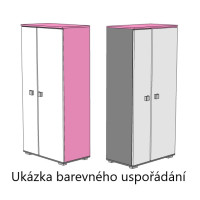 Šatníková skriňa PARÍŽ - TYP E