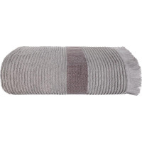 Bavlnený uterák so strapcami FALA - 50x90 cm - 500g/m2 - šedý