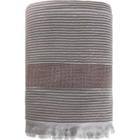 Bavlnený uterák so strapcami FALA - 50x90 cm - 500g/m2 - šedý