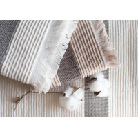 Bavlnený uterák so strapcami FALA - 70x140 cm - 500g/m2 - ecru