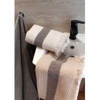 Bavlnený uterák so strapcami FALA - 70x140 cm - 500g/m2 - šedý
