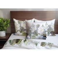 Saténové obliečky NOBILE Lekná - biele - 220x200 cm